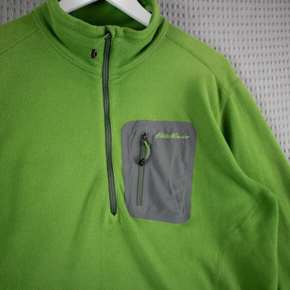 Eddie Bauer First Ascent Fleece Pullover Mens 2XL Green - Picture 3 of 8